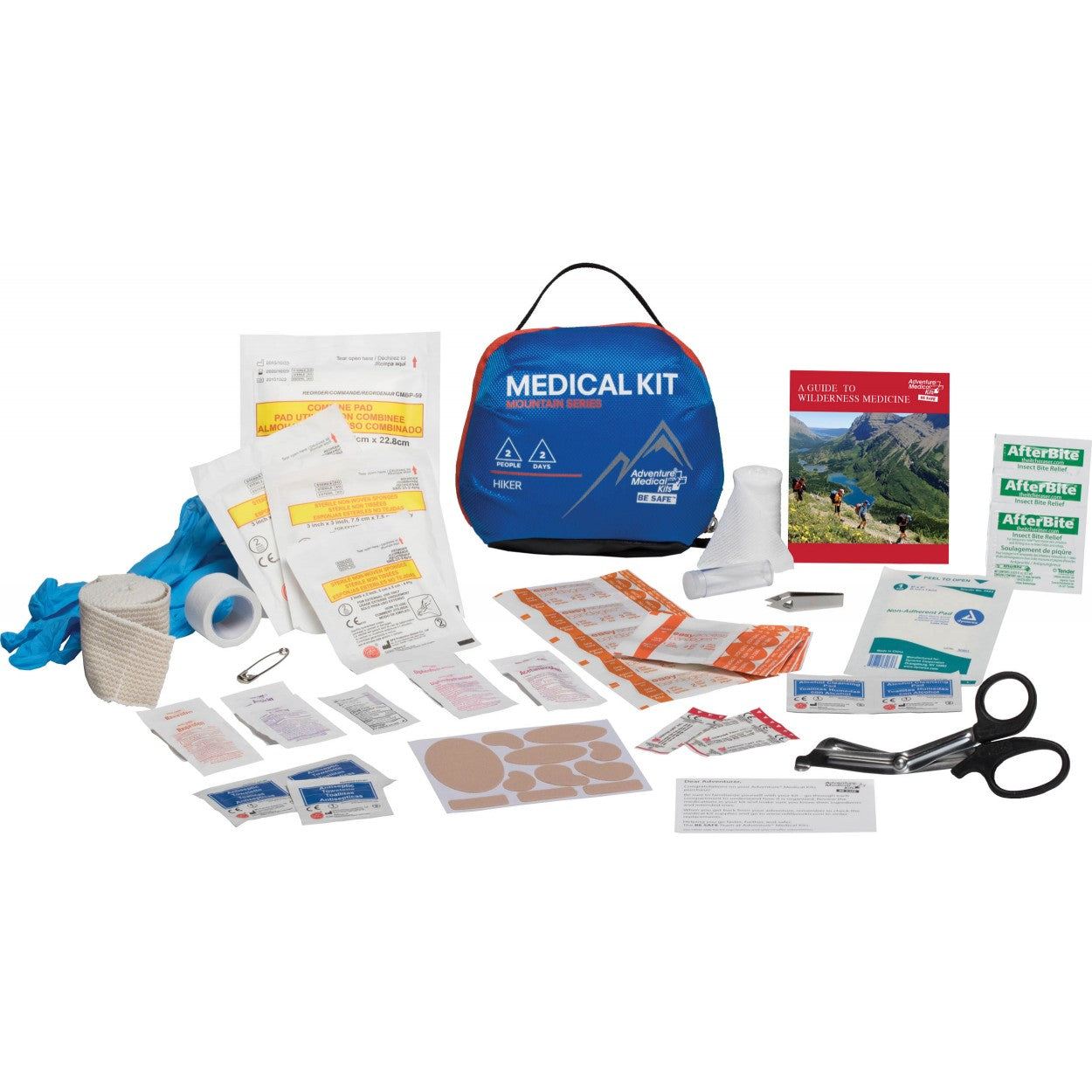 Adventure Medical Kits Mountain Series Hiker First Aid Kit - Compact Emergency Medical Supplies for Outdoor Enthusiasts - Perfect for Hiking, Camping & Backpacking Trips
