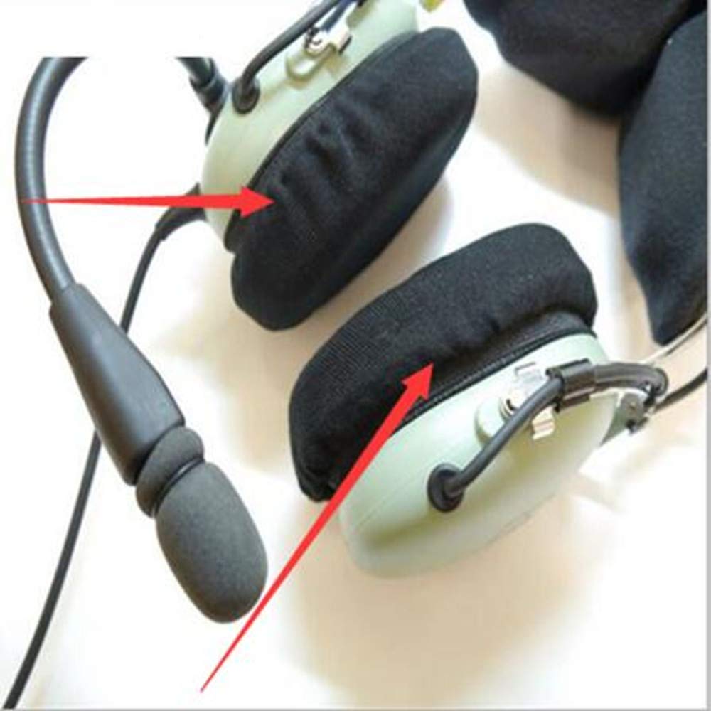 Premium Gel Ear Seals & Cushions for David Clark H10 Series Aviation Headsets - Comfortable Noise Reduction Ear Pads with Deluxe Cloth Covers (Model 40243G-02) - Ideal for Pilots, Flight Training & Long-Haul Flights