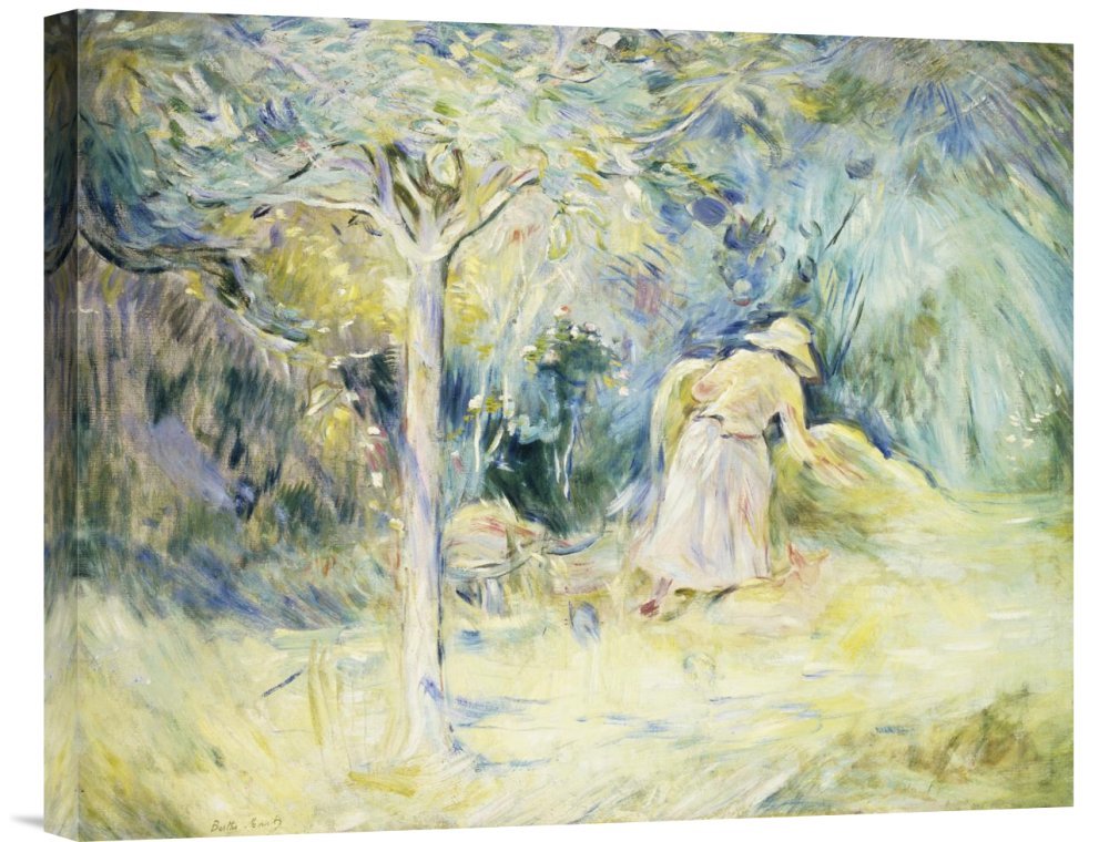 Berthe Morisot 'Les Foins A Mezy' Gallery Wrap Canvas Wall Art Print - Premium Giclee Reproduction for Home & Office Decor - Perfect for Living Room, Bedroom or Office Wall Decoration