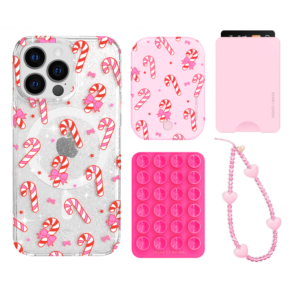 Peppermint Princess iPhone Wallet Case with Card Holder - Slim Protective Cover for iPhone 13/14/15 Pro Max - Perfect for Travel, Shopping & Everyday Use