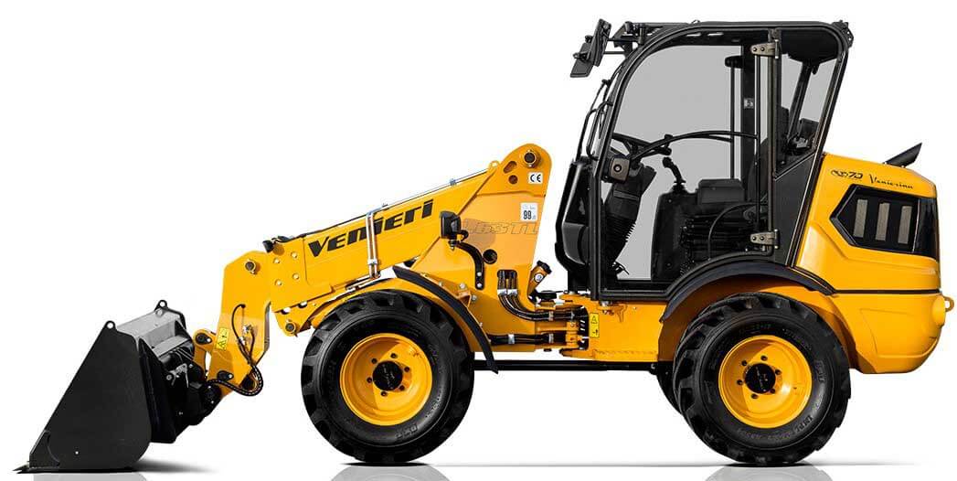 Venieri 1.63TL Telescopic Wheel Loader - Compact Construction Equipment for Digging, Loading & Material Handling | Ideal for Farms, Landscaping & Small Construction Sites