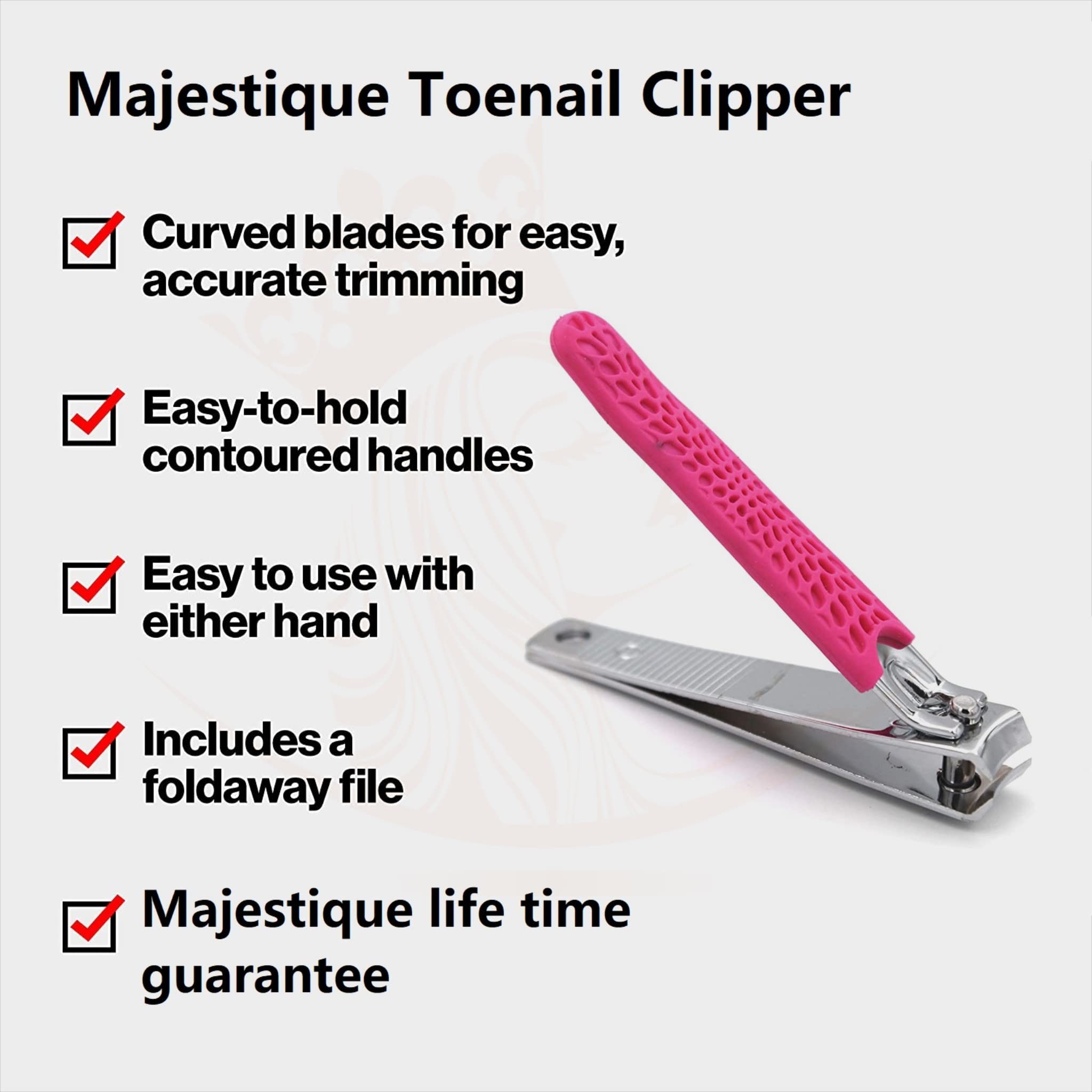Premium Stainless Steel Nail Clipper Set - Straight & Curved Comfort Grip Nail Cutters for Men & Women with Nail File | Professional Fingernail & Toenail Trimmer Kit for Home, Travel & Salon Use