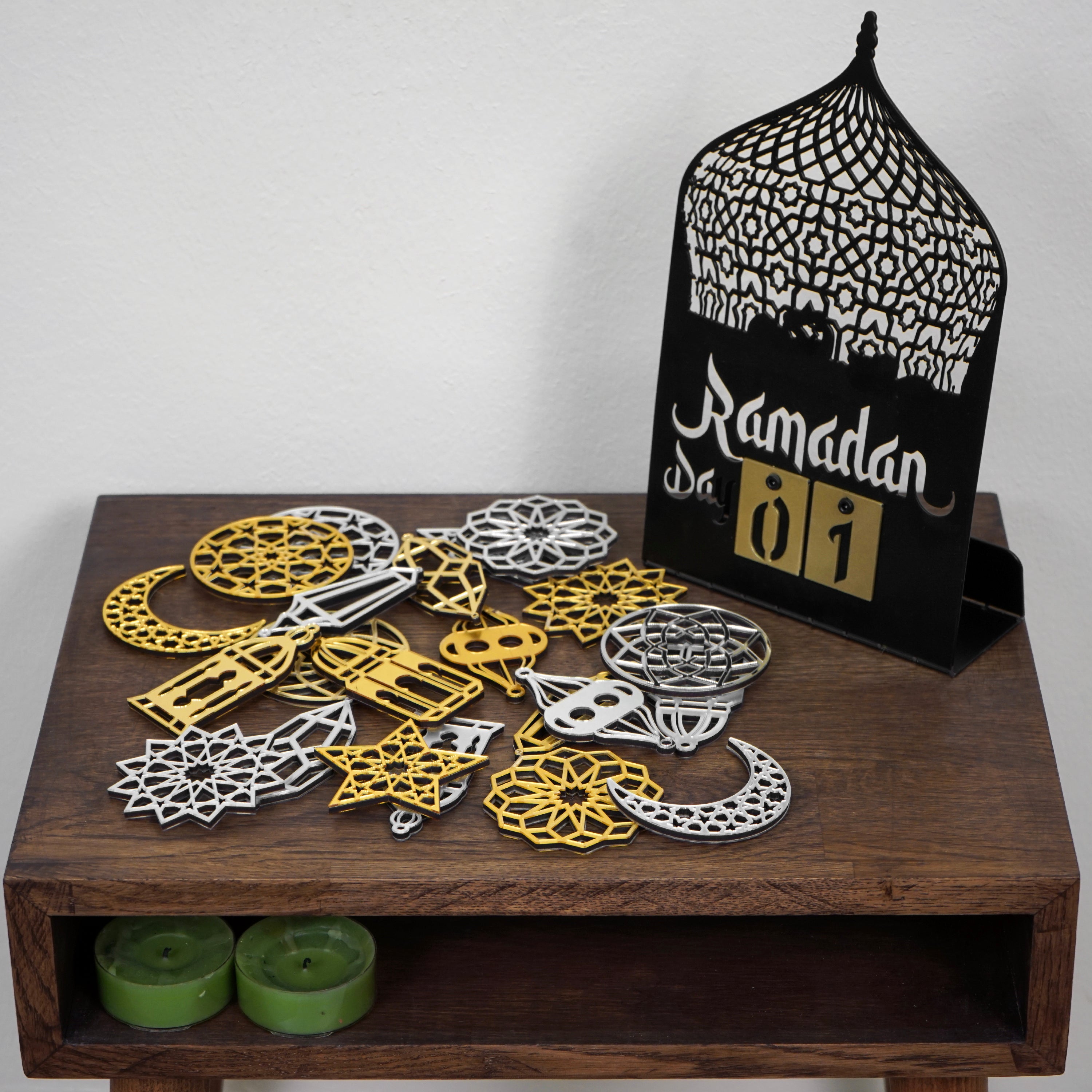 22-Piece Ramadan Ornaments Set - Islamic Wall Art Decorations for Eid, Home & Mosque - Perfect for Ramadan Gifts & Festive Celebrations