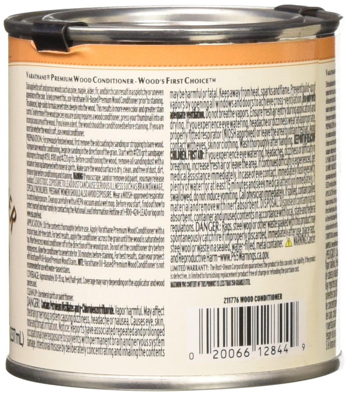 RUST-OLEUM 211776 Premium Wood Conditioner - 1/2 Pint Clear - Protects & Restores Wood Furniture, Decks & Cabinets - Ideal for Indoor & Outdoor Use