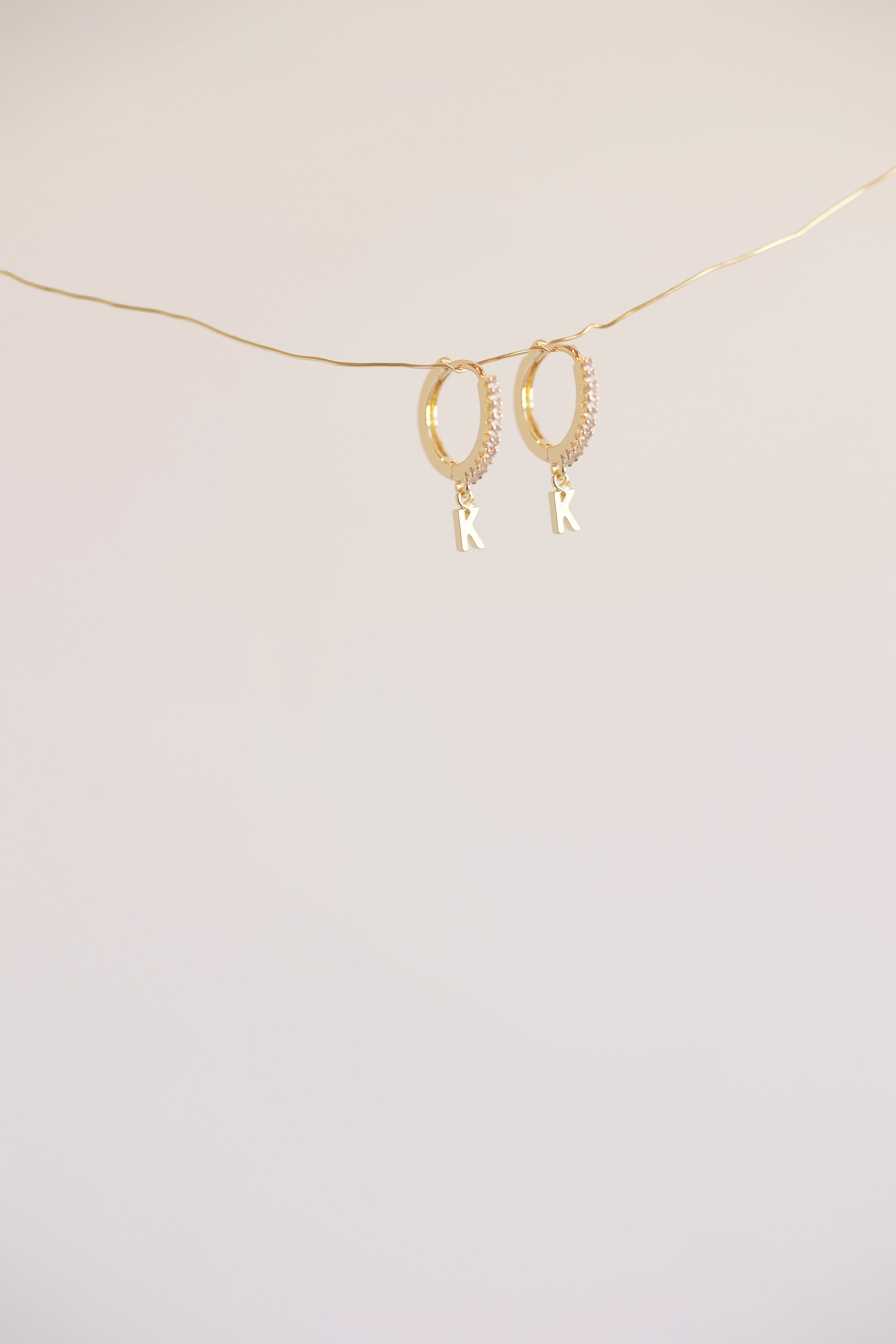 Mini Monogram Huggie Earrings - Personalized Gold Plated Hoop Earrings for Women, Perfect for Everyday Wear & Gifts