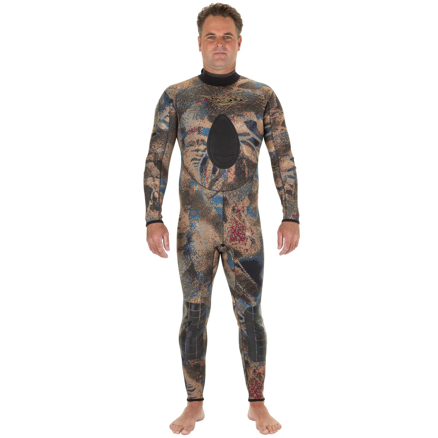 Riffe Covi-Tek Camo 1.5mm Steamer Wetsuit for Men - Size Medium (MD) - Perfect for Scuba Diving, Snorkeling & Water Sports