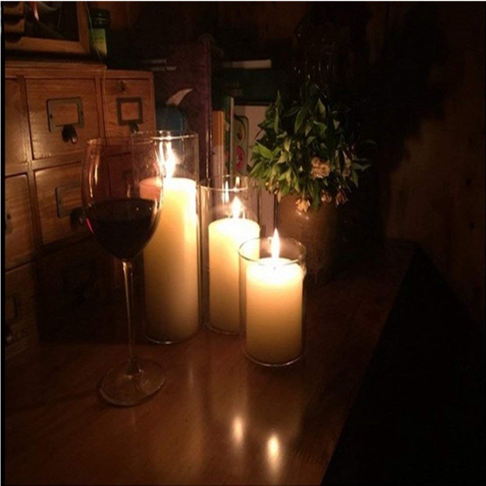 Large Glass Hurricane Candle Holder - 5