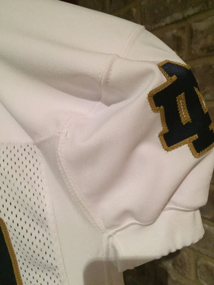 Authentic Notre Dame Fighting Irish 2013 Game-Worn Adidas Football Jersey #78 Ronnie Stanley - Perfect for Collectors, Fans, and Game Day Memorabilia