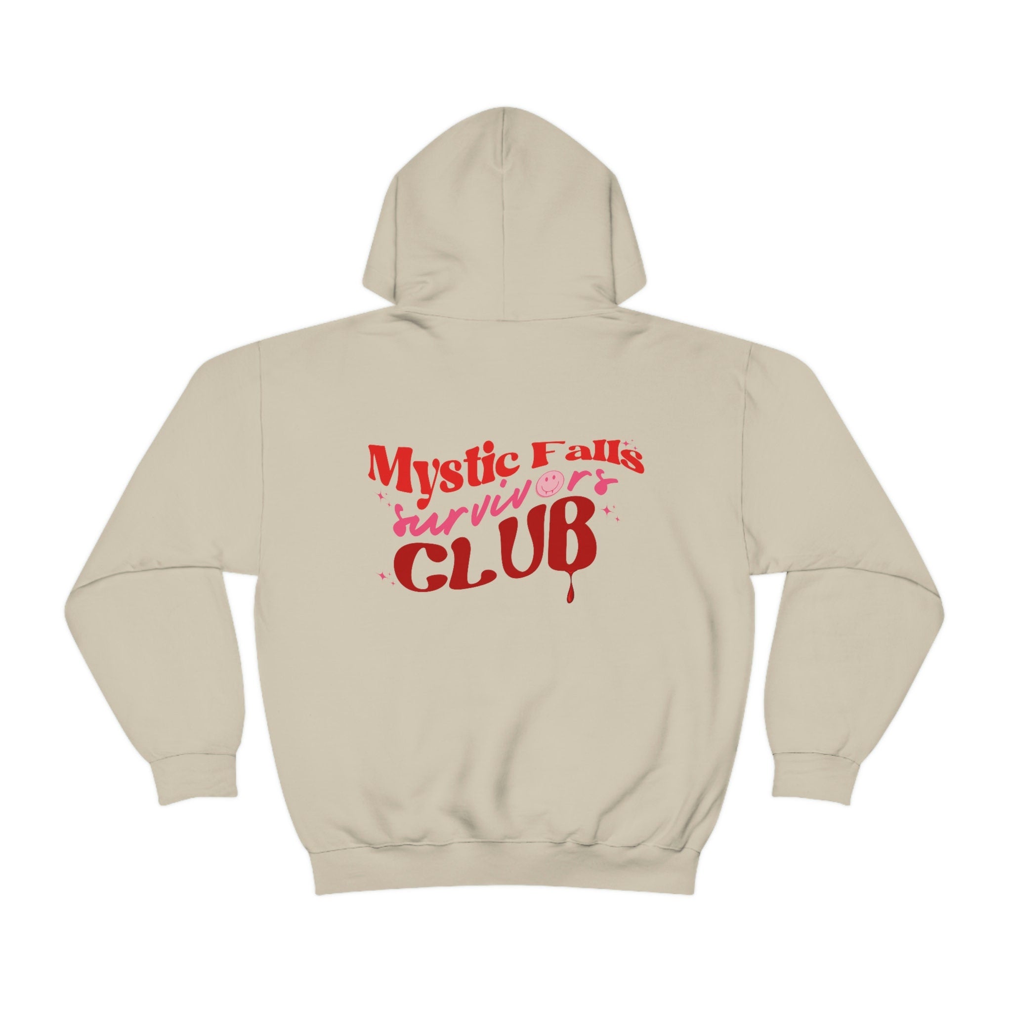 The Vampire Diaries Mystic Falls Hoodie - Damon Salvatore & TVD Merch - Official TV Show Apparel & Fan Gift for Halloween, Cosplay & Vampire Diaries Convention
