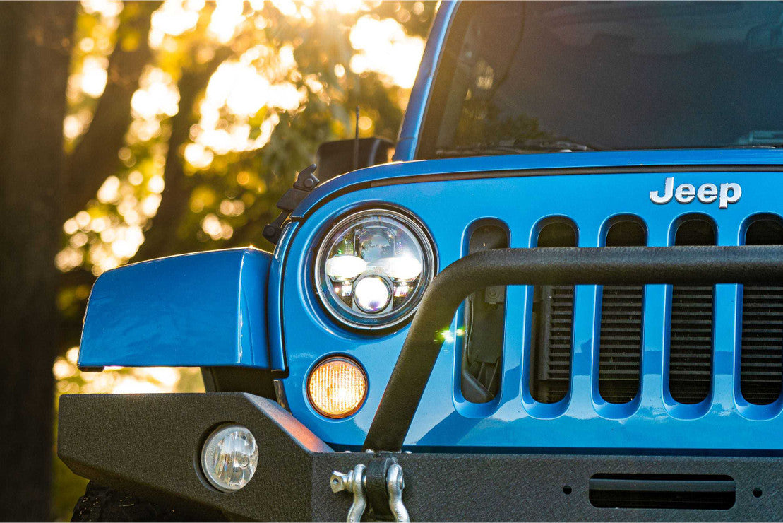 JEEP WRANGLER (JK) Sealed LED Headlights - High Performance Off-Road Lighting for Jeep Wrangler JK Models - Perfect for Night Driving & Off-Road Adventures