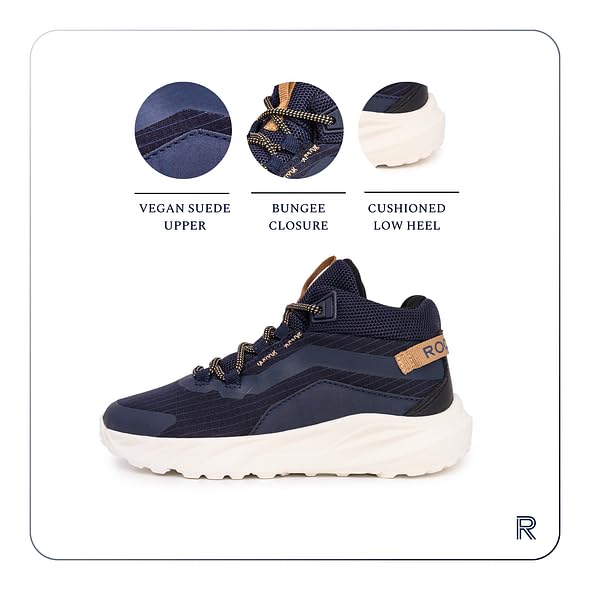 Rockport Kids Basketball Sneakers - High Top Athletic Shoes for School & Sports
