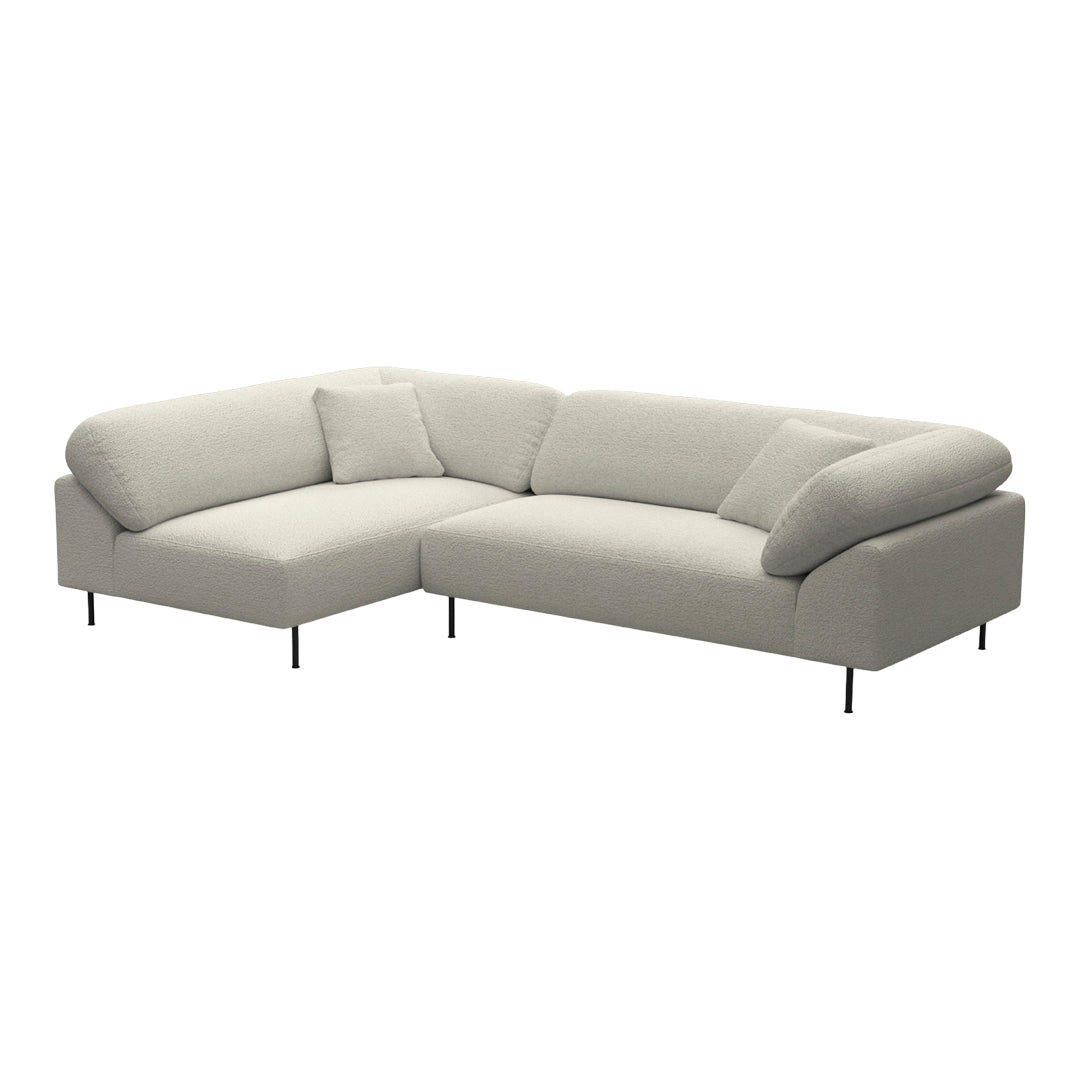 Modern Collar Pre-Configured Sectional Sofa - Easy Setup in 1 Step | Perfect for Living Rooms, Family Gatherings & Cozy Movie Nights
