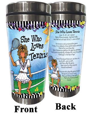 Premium Stainless Steel Tumbler for Tennis Lovers - Insulated 20oz Travel Mug with Lid - Perfect for Tennis Matches, Gym & Outdoor Activities