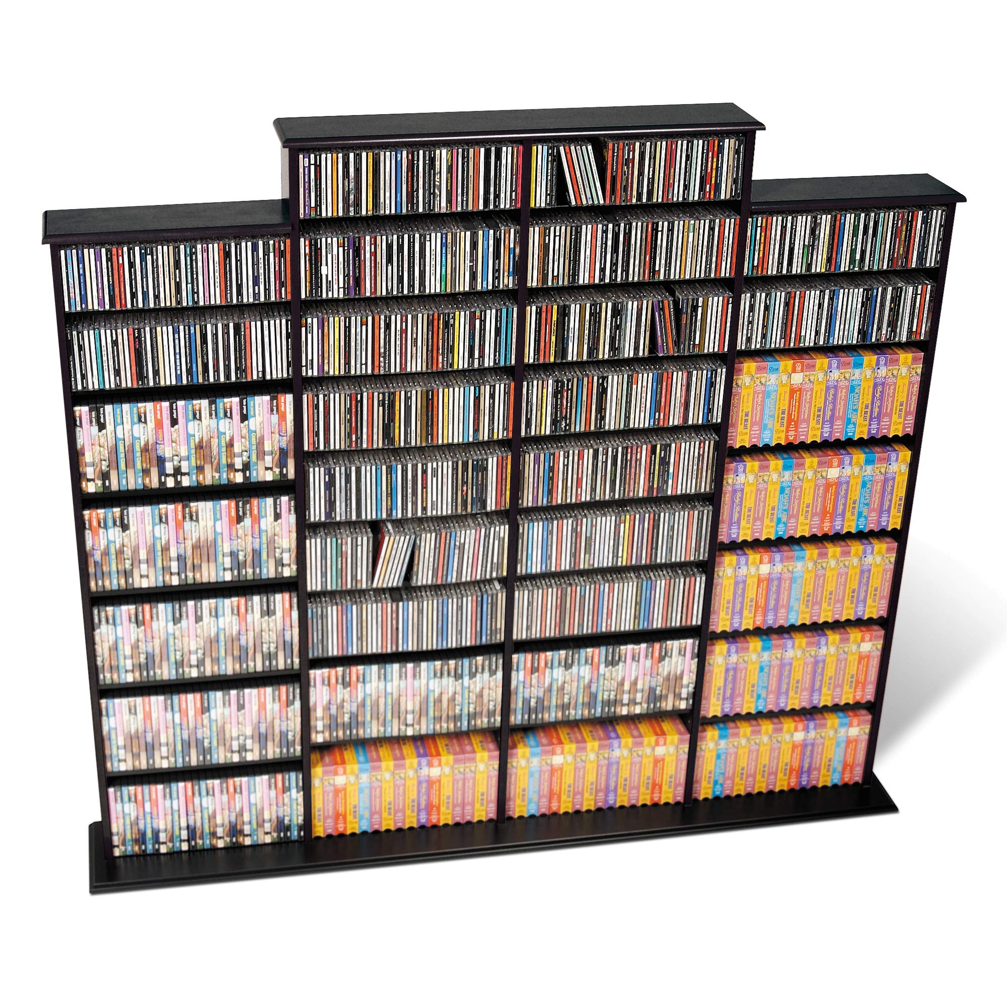 Prepac 4-Shelf Tall Media Storage Cabinet - 73.5