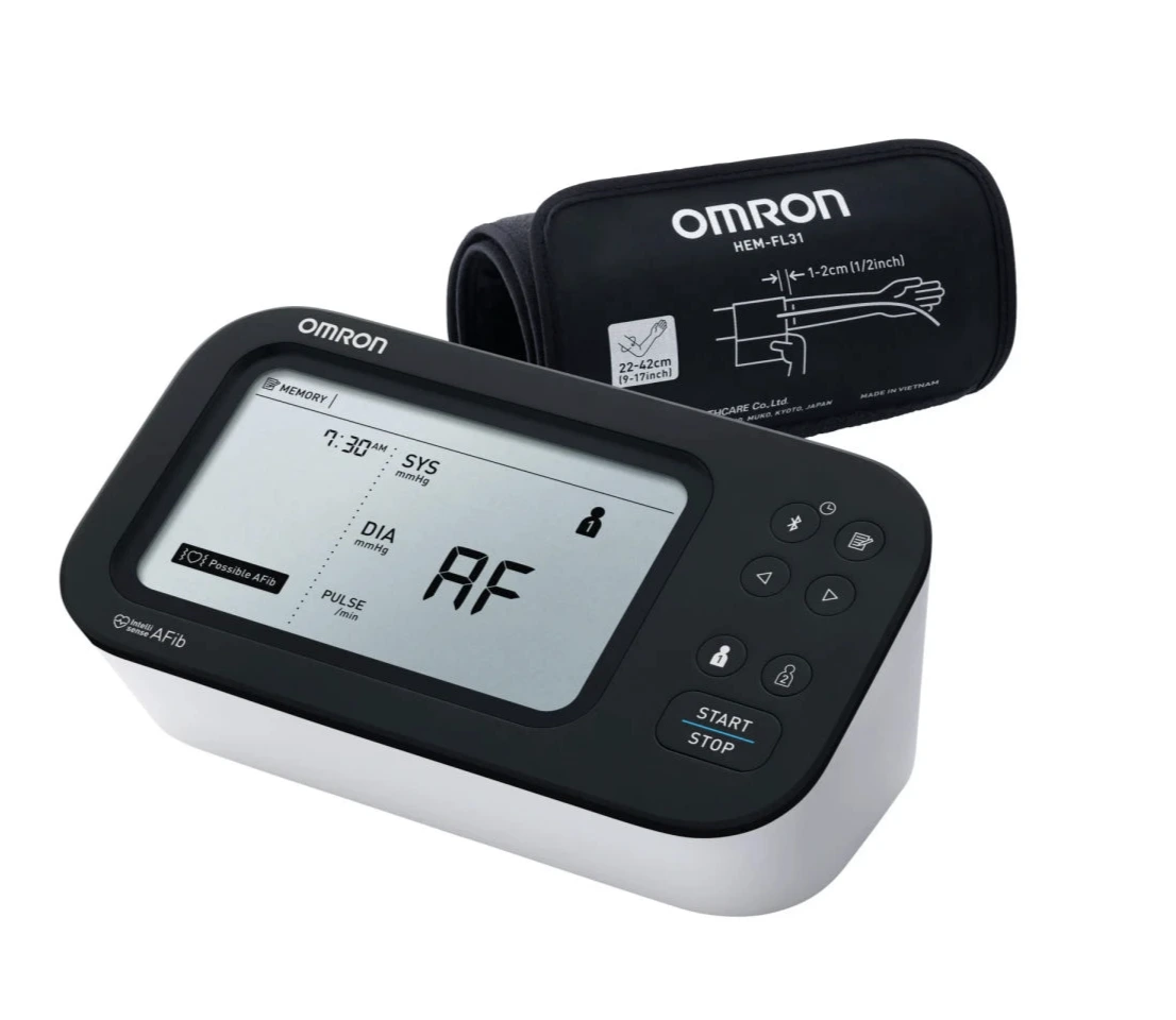 Omron BP7360 Bluetooth 7 Series Upper Arm Blood Pressure Monitor - Accurate Wireless Digital BP Machine for Home Use, Compatible with Smart Devices - Perfect for Daily Health Tracking & Heart Care