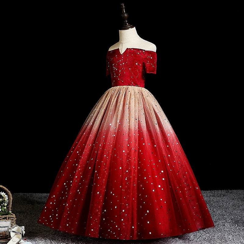 Flower Girl Birthday Dress for Girls - Elegant Princess Party Gown for Kids' Special Occasions | Perfect for Birthday Parties, Weddings, and Pageants