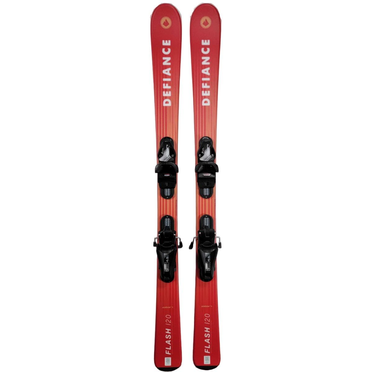 Defiance Flash JRS 4.5 Red Kids Skis 2024 - Perfect for Young Skiers Learning on Slopes | Junior Ski System for Boys & Girls