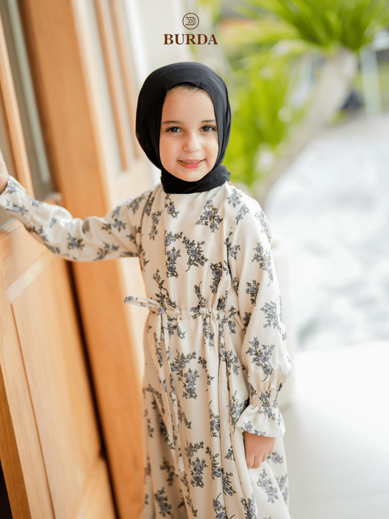 Girl's Floral Bone Print Dress - Cute & Comfortable Outfit for Parties, School & Special Occasions