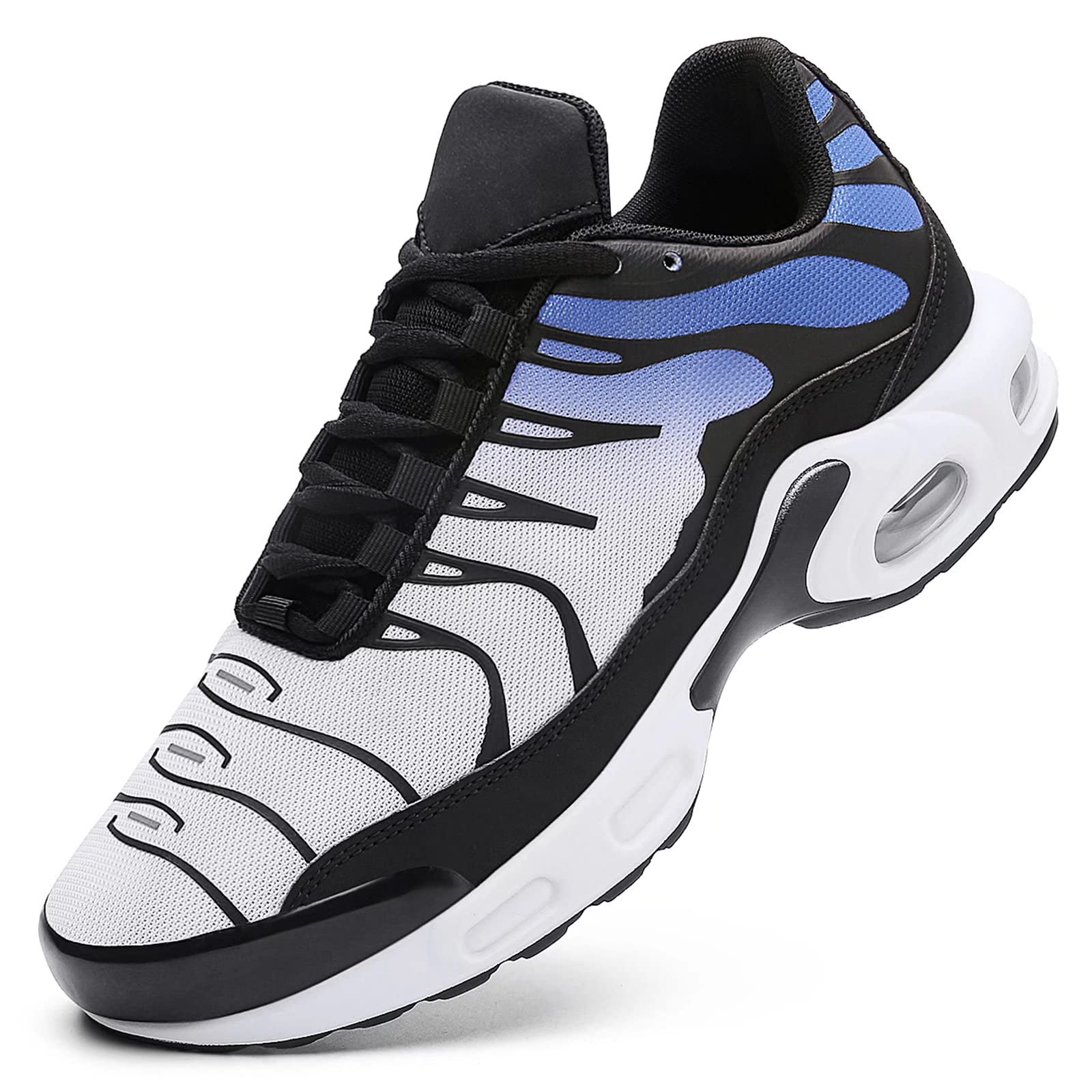 Kvovzo Men's Air Cushion Running Shoes - Lightweight Cross Training Sneakers for Gym, Tennis & Basketball - Breathable Athletic Sports Shoes for Jogging, Workouts & Casual Wear