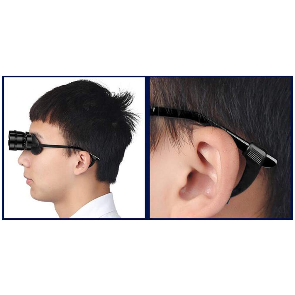 BESPORTBLE Fishing Magnifier Glasses - 1 Set Telescopic Binoculars with Magnifying Lens for Travel, Outdoor Observation & Hobby Use - Compact Pocket-Sized Magnifying Eyewear for Reading, Jewelry Inspection & Nature Exploration