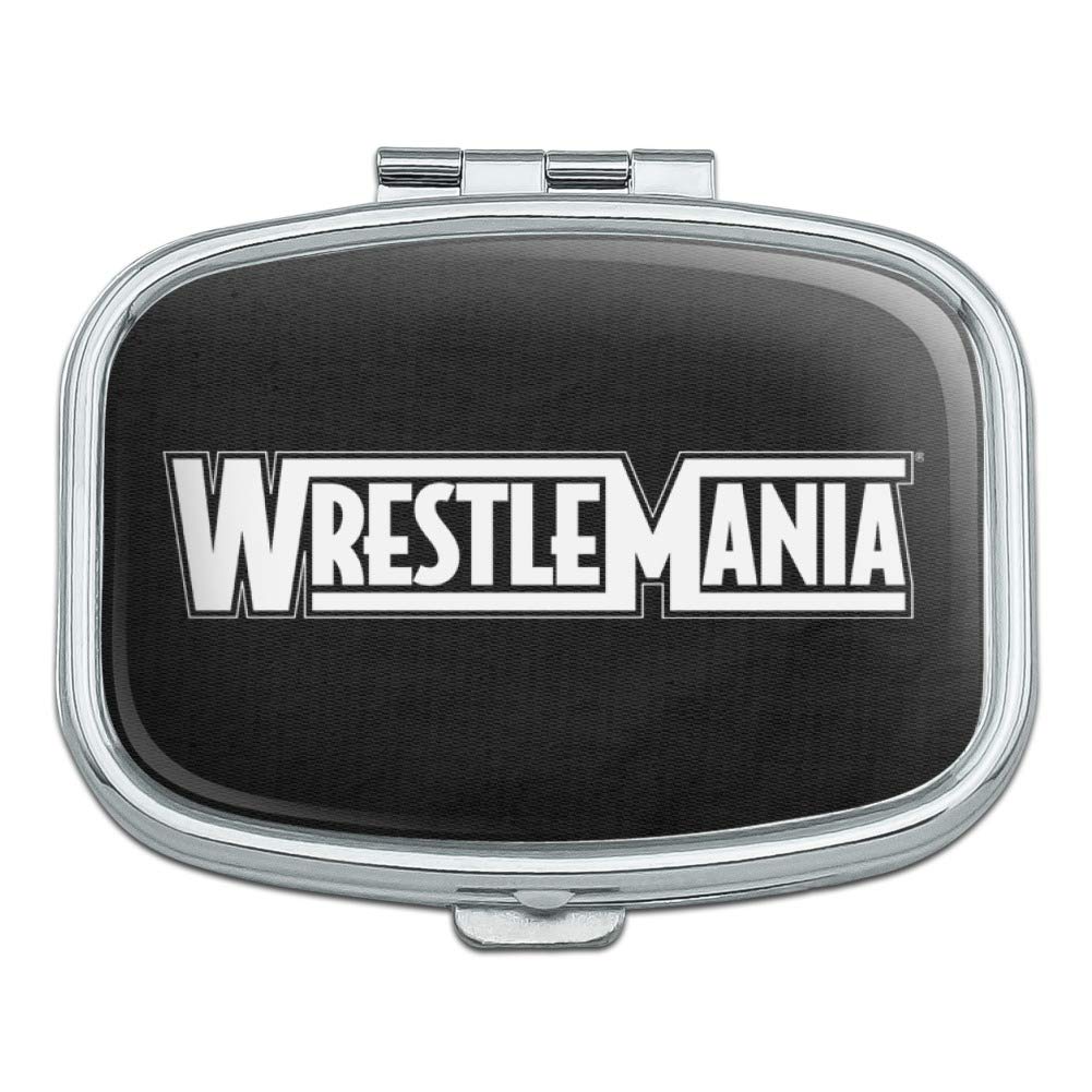 WWE WrestleMania Logo Rectangle Pill Case & Trinket Box - Perfect for Travel, Medication Storage & WWE Fan Gifts