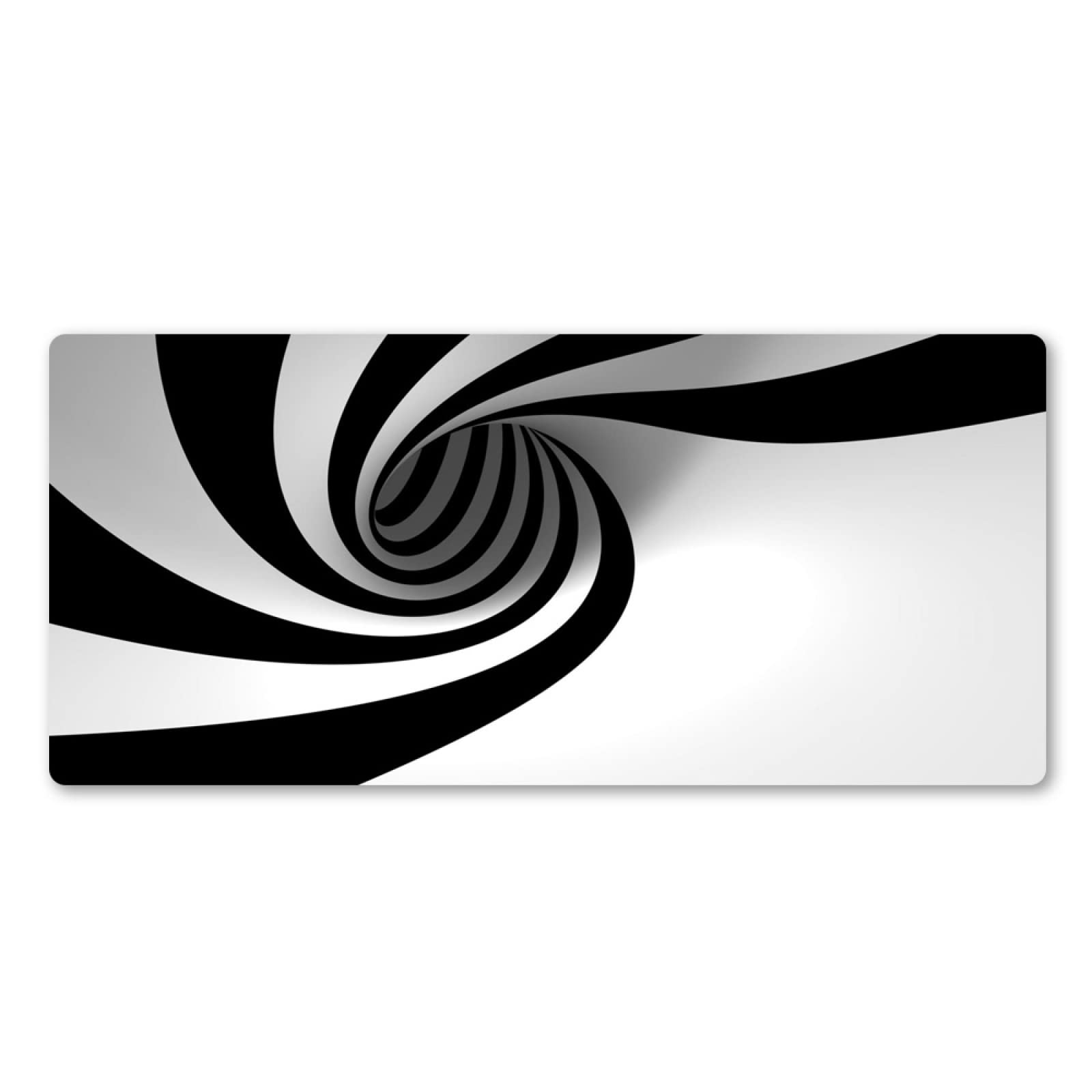 Premium Black and White Striped Mouse Pad with Non-Slip Base & Stitched Edges - Extra Large 1200x500x3mm Desk Mat for Computer, Keyboard, Gaming & Office Work - Perfect for Home Office, Gaming Setup & Workspace Comfort