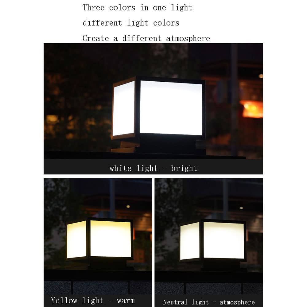 Home Zone Security Solar Post Cap Lights - Classic Solar Powered Outdoor Fence Lights with High Brightness LED for Garden, Deck & Patio - Fits 4x4, 5x5 & 6x6 Wooden Posts - Perfect for Pathway Lighting, Backyard Security & Landscape Decoration