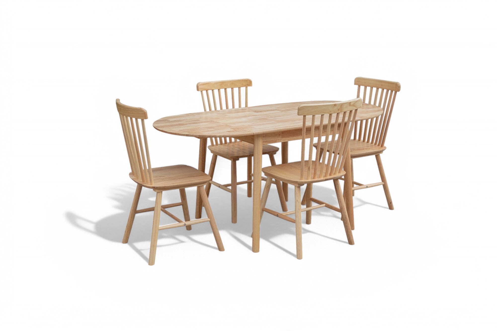 Convertible Dining Table Set with 4 Chairs - Space Saving Orlando Furniture for Small Apartments & Dining Rooms | Perfect for Family Meals & Entertaining Guests