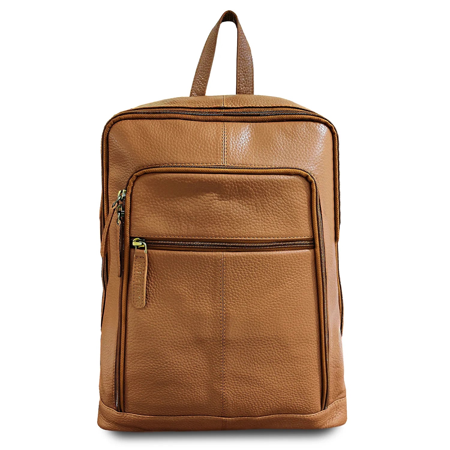 Genuine Leather Backpack for Men & Women - Durable Travel Rucksack with Adjustable Shoulder Straps - Perfect for Commuting, Hiking, and Business Trips