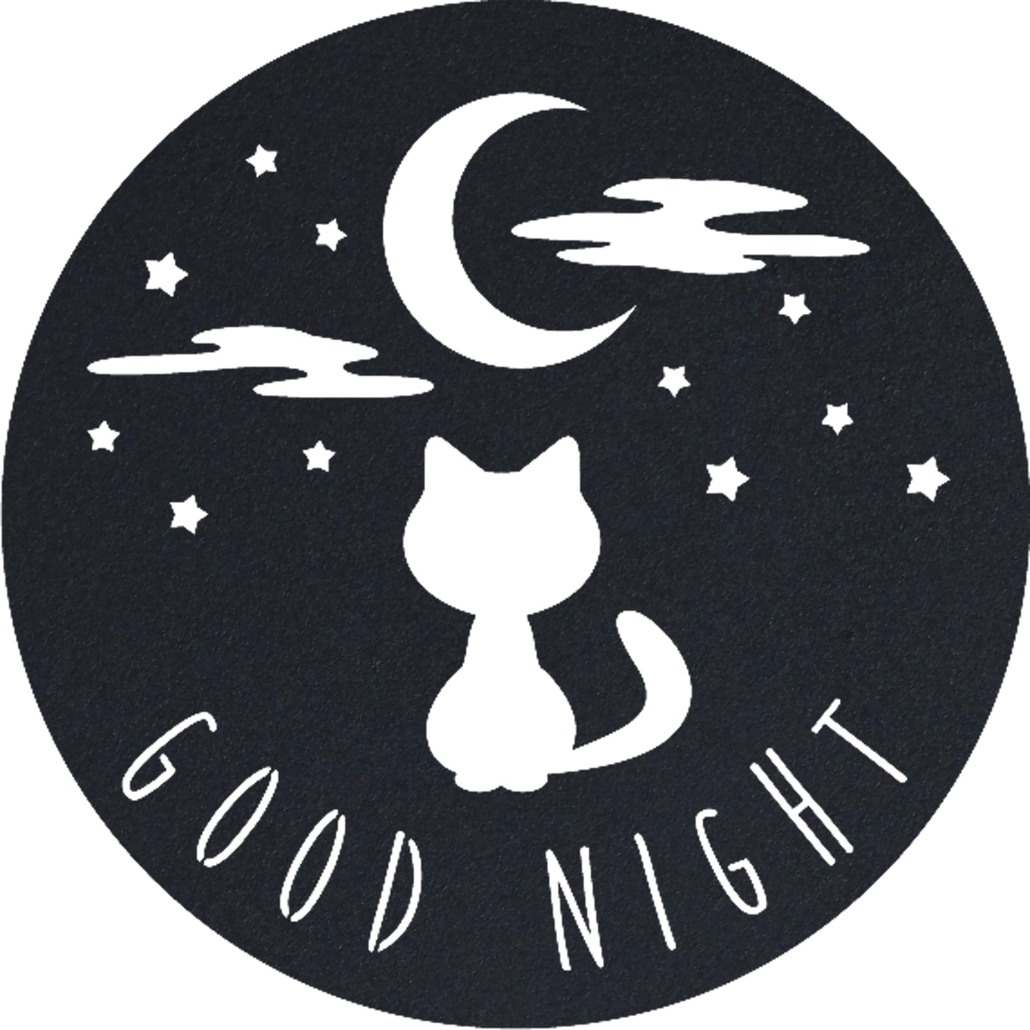Good Night Cat Metal Wall Art - 22
