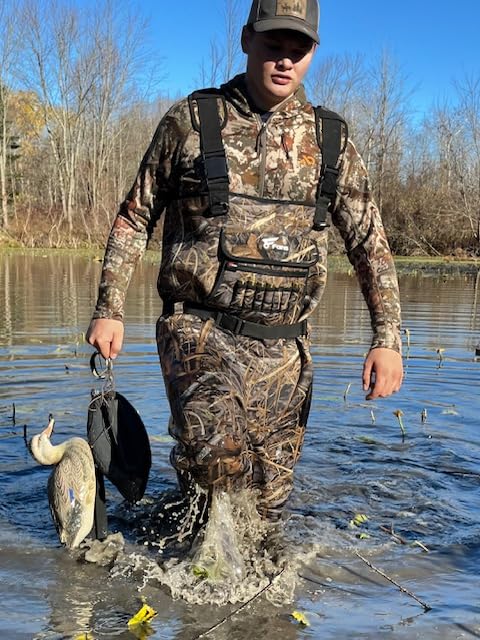 **8-Fan Insulated Hunting Waders – 1000G Thermal Rubber Boots, Waterproof Neoprene Chest Waders for Men & Women – Ideal for Duck Hunting, Fishing & Outdoor Adventures**