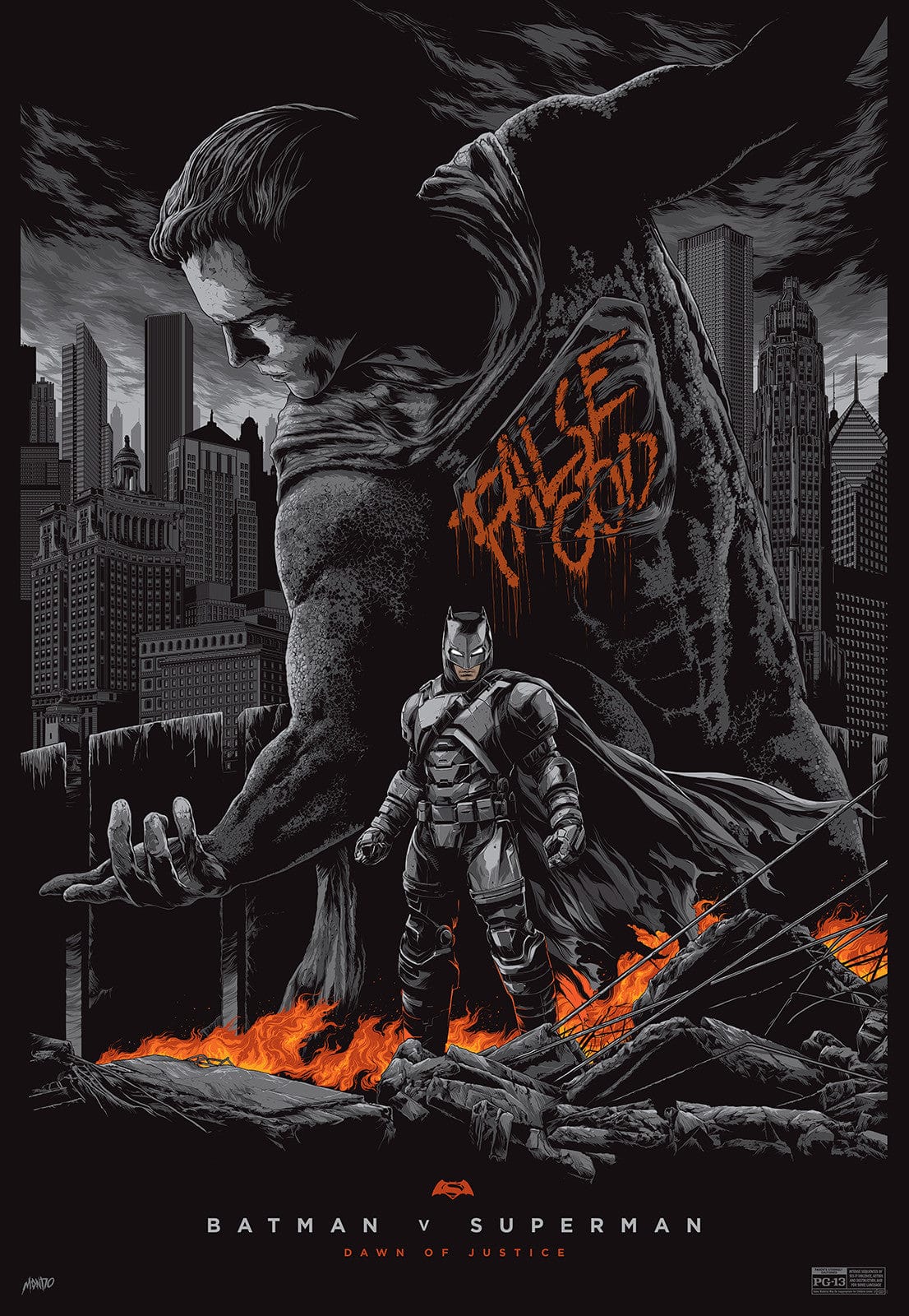Batman v Superman: Dawn of Justice (Variant Edition) - DC Comics Movie Collectible for Fans & Home Theater Decor