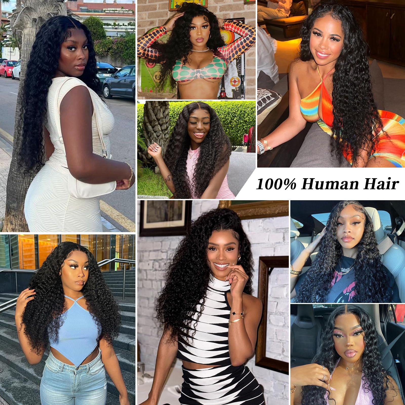 30 Inch 13x6 HD Transparent Lace Front Wigs Human Hair - Deep Wave Curly Lace Frontal Wig for Women with Pre-Plucked Baby Hair (Natural Color) | Perfect for Daily Wear, Cosplay & Special Occasions