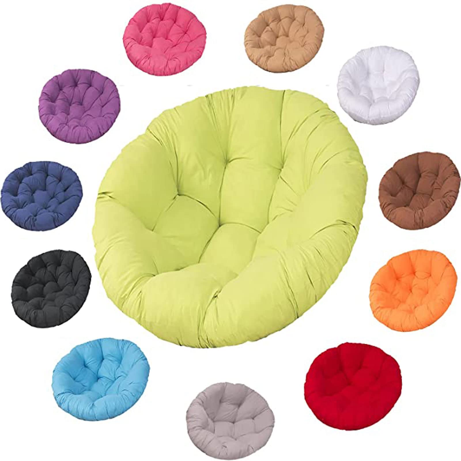 **Premium Thickened Outdoor Swing Cushion - Waterproof Egg Seat Pad for Indoor & Outdoor Use - Green (66.9 Inch/170cm) - Perfect for Patio, Garden, Hammock & Porch Relaxation**