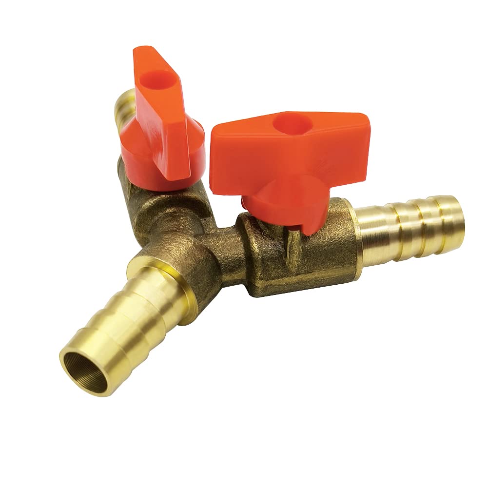 3-Way Brass Ball Valve 3/8