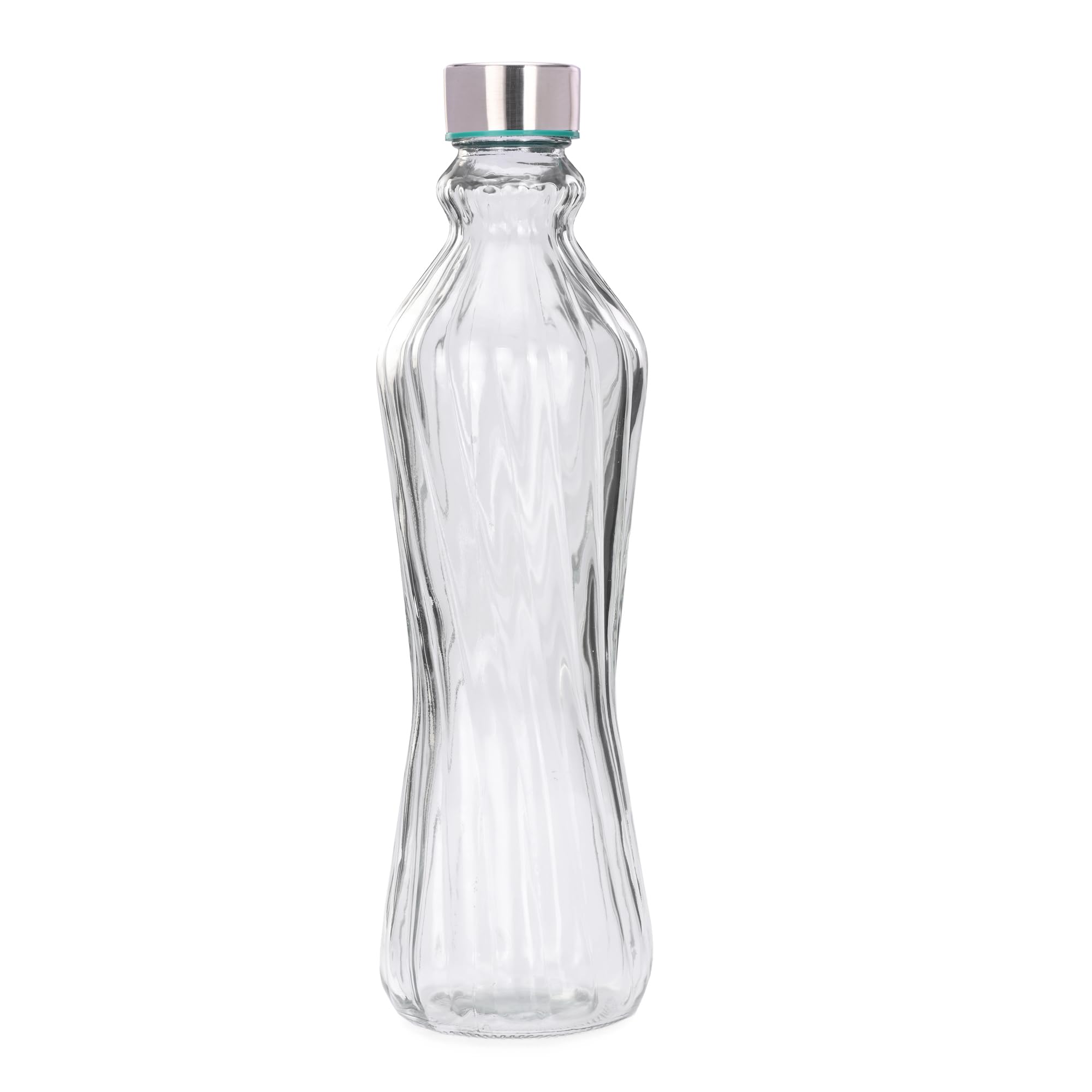 Stylish Sleek Transparent 1000ml Glass Water Bottle - BPA-Free, Food Grade, Leak-Proof for Water, Juice & Beverages - Perfect for Gym, Office, Travel & Outdoor Activities