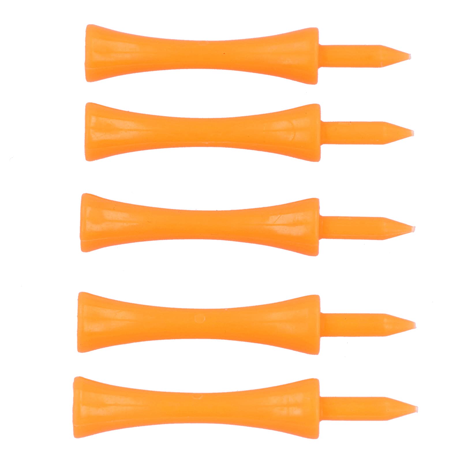 100Pcs Reusable Unbreakable Plastic Golf Tees - Professional Height Control Castle Tees (70mm) for Driving Range & Golf Course Practice - Bulk Pack for Golfers & Driving Range Use