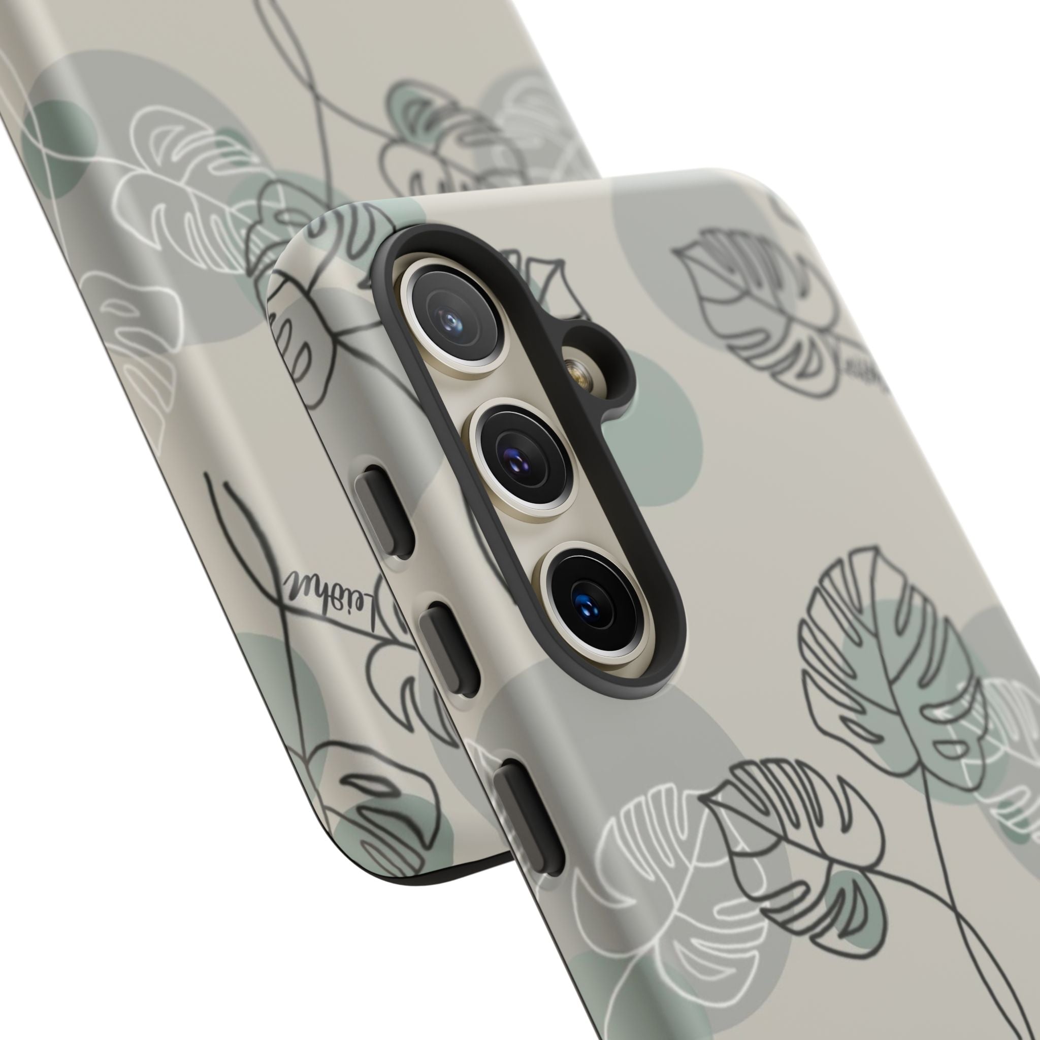 Vintage Monstera Leaf Samsung Galaxy Phone Case - Stylish Protective Cover for Samsung Galaxy S21/S20/Note 20 - Perfect for Nature Lovers & Boho Aesthetic