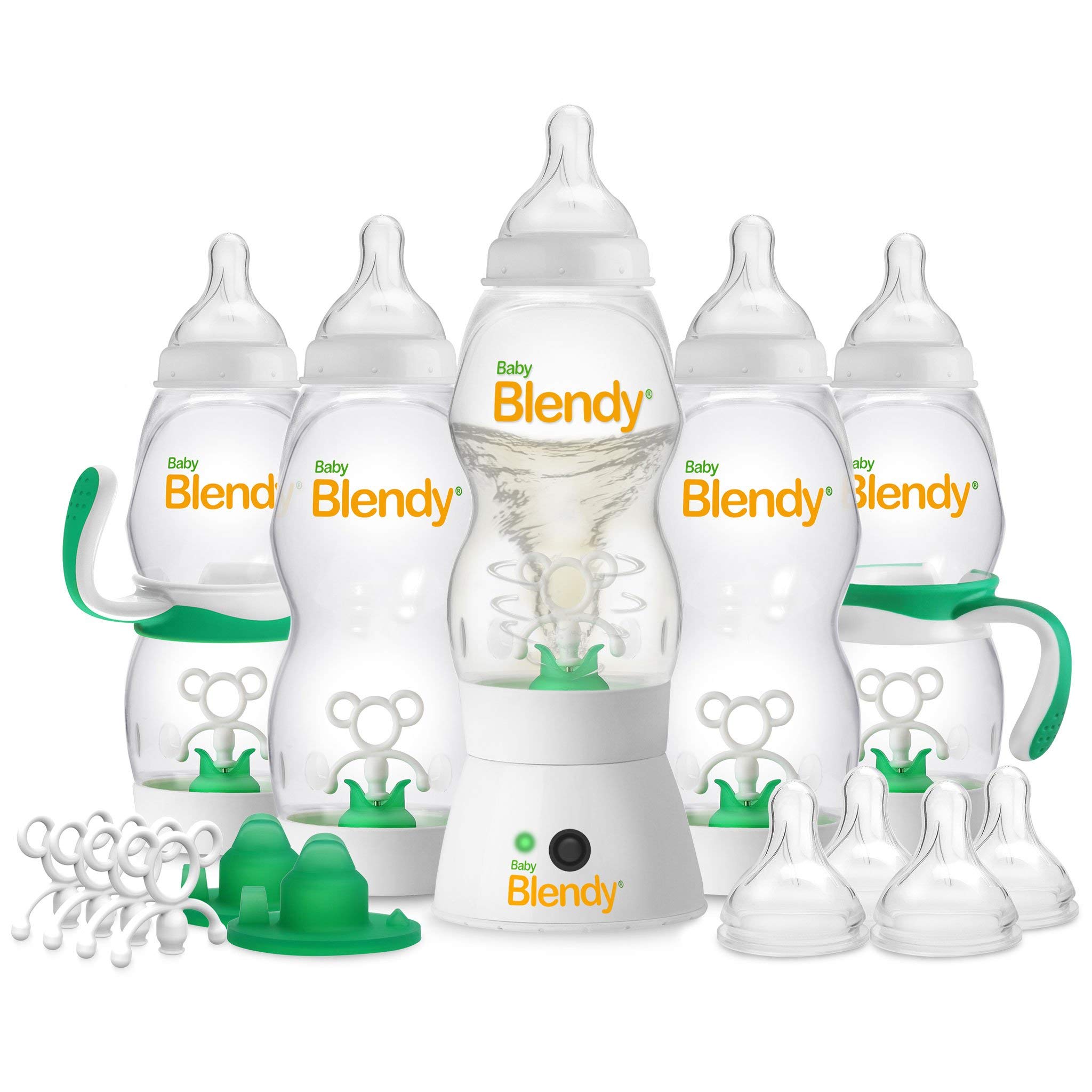 **Best Baby Bottles for Newborns to Toddlers (6-12 Months) – Anti-Colic Milk Feeding Containers with Air Vent System & Blender Mixer – Perfect for Breastfeeding, Formula, and Puree Feeding at Home or On-the-Go**