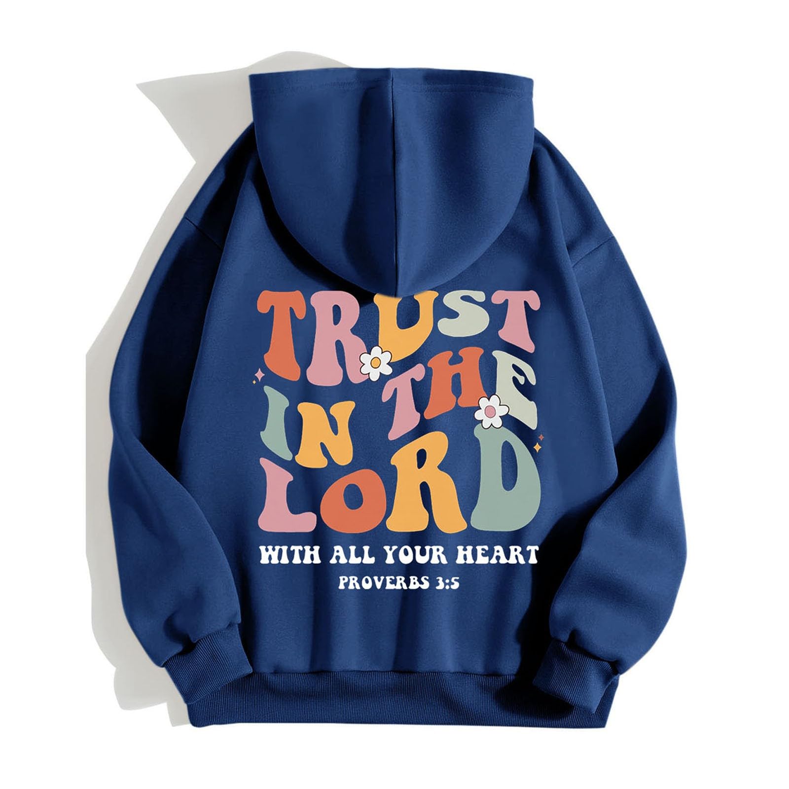 Women's Plus Size Jesus Hoodies - Faith Sweatshirts with Bible Verses for Church & Daily Wear