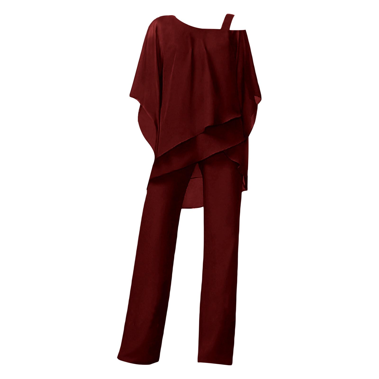 Plus Size Women's 2-Piece Pantsuit Set - Dressy Casual Business Office Work Outfit with Blazer & Pants in Blue (Size 4XL) | Professional Attire for Work, Interviews & Formal Events