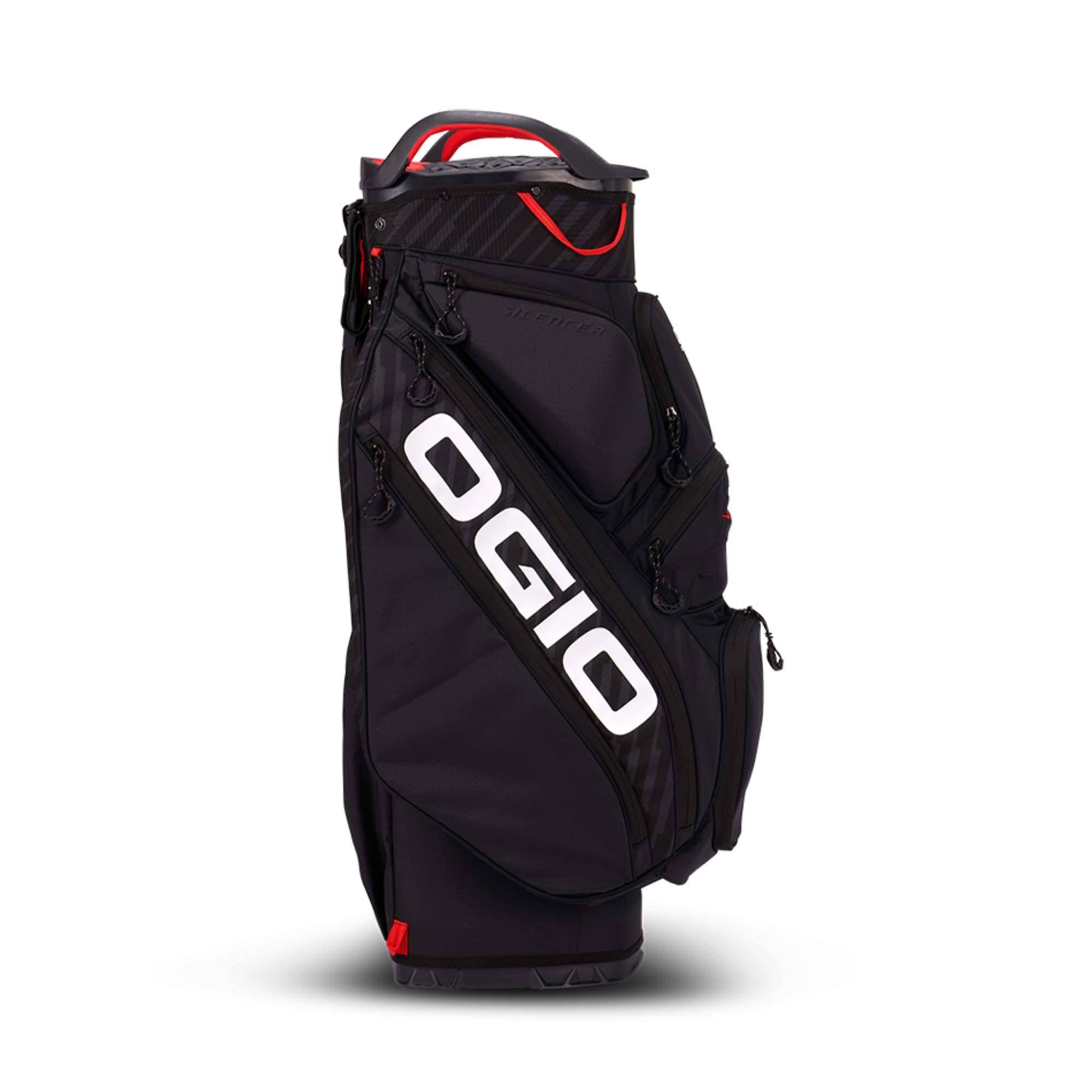 OGIO Silencer Golf Cart Bag - Lightweight Stand Bag with 14-Way Divider, Putter Holder & Cooler Pocket - Perfect for Golf Tournaments & Driving Range Practice