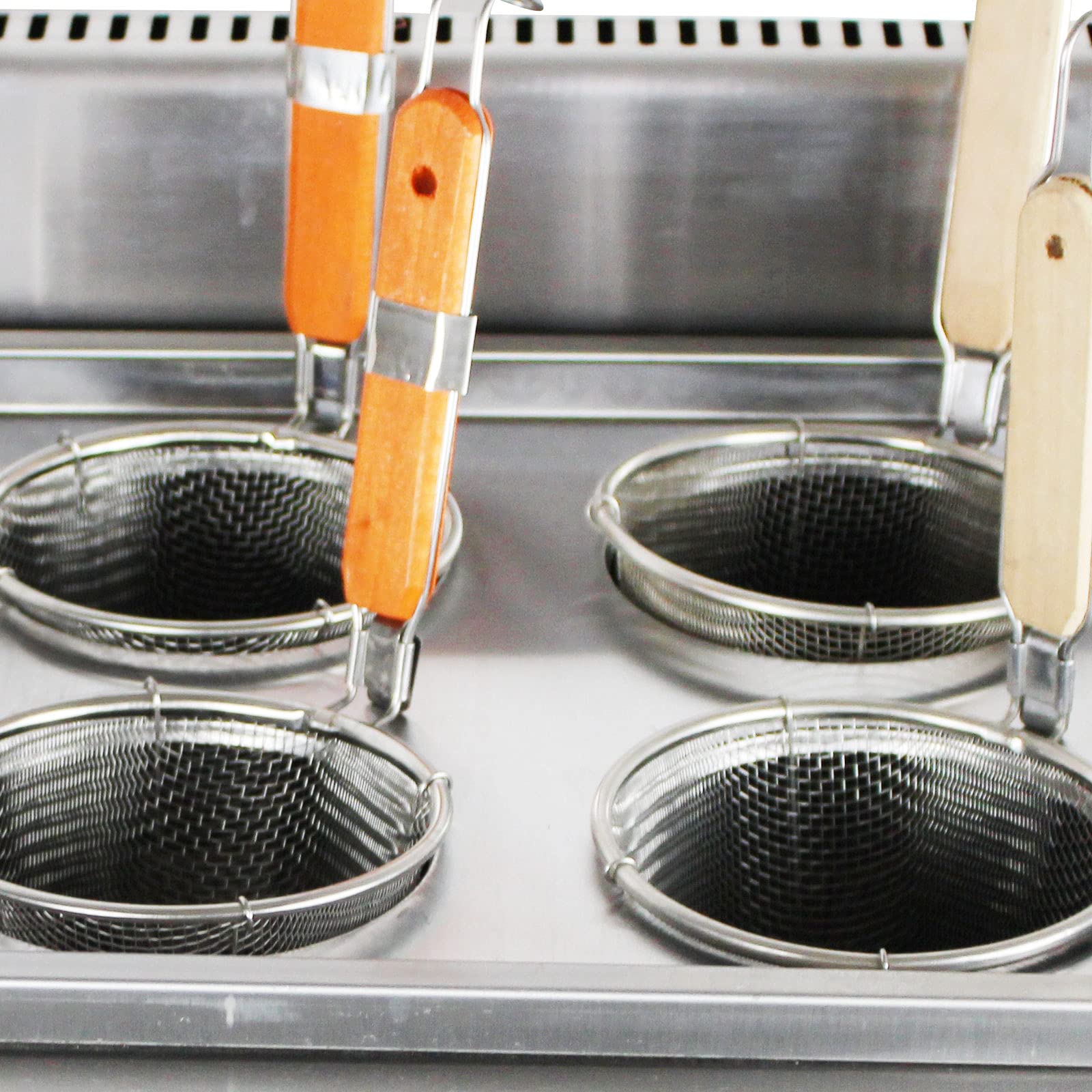 6 Hole Stainless Steel Gas Countertop Pasta Cooker Machine with Filter - Professional Noodles Cooking Equipment for Dumpling, Soup & Pasta | Perfect for Restaurants, Food Trucks & Home Kitchens