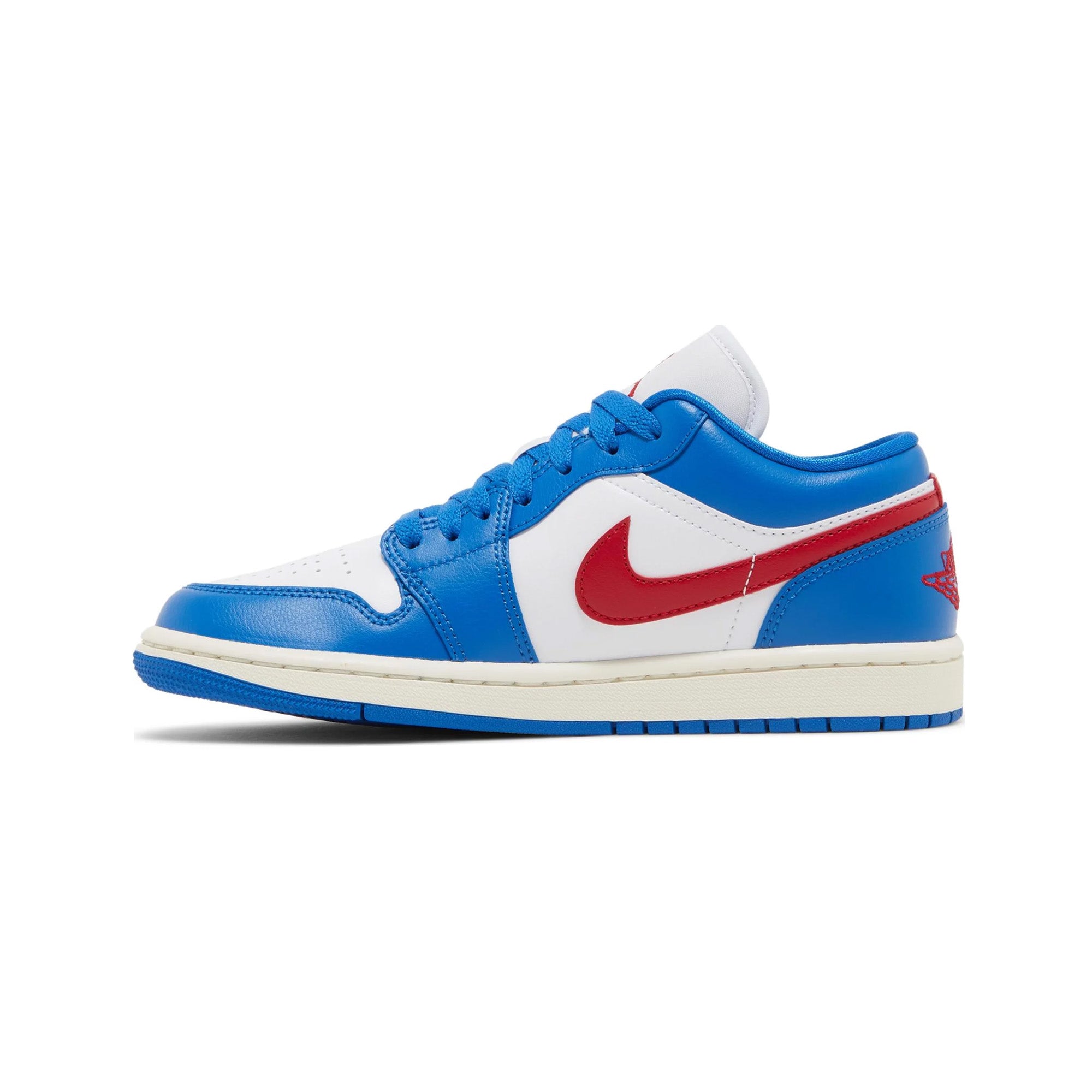 Air Jordan 1 Low 'Sport Blue Gym Red' Women's Sneakers 2023 - Stylish Basketball Shoes for Women, Casual Streetwear & Gym Workouts