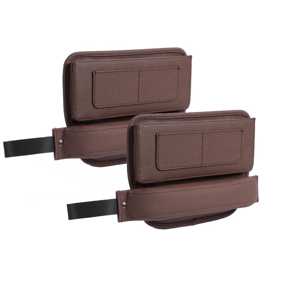 2 Pack Car Seat Gap Organizer - Drink Holder, Phone Stand, Storage Wedge for Keys, Cards, Wallets & Coffee - Perfect for Road Trips & Commuting