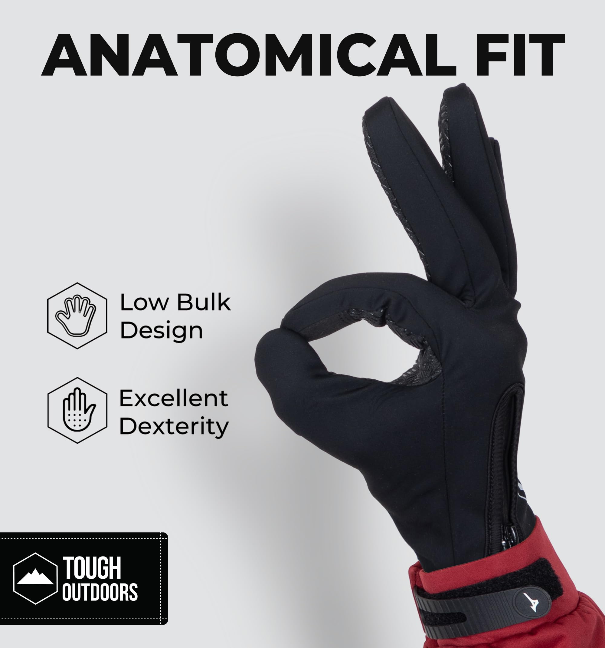 Winter Cycling Gloves for Cold Weather - Thermal Windproof Bike Gloves with Touchscreen Compatibility - Warm MTB & Dirt Bike Gloves for Snow, Commuting & Outdoor Sports
