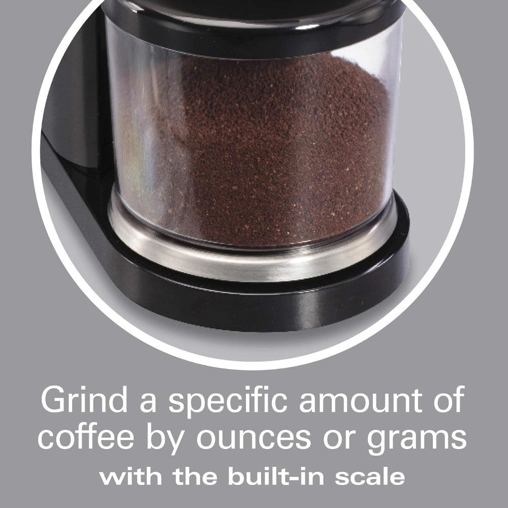 Hamilton Beach Professional 80405 Conical Burr Digital Coffee Grinder - Fresh Ground Coffee for Espresso, French Press & Drip Brewing - Perfect for Home & Office Use