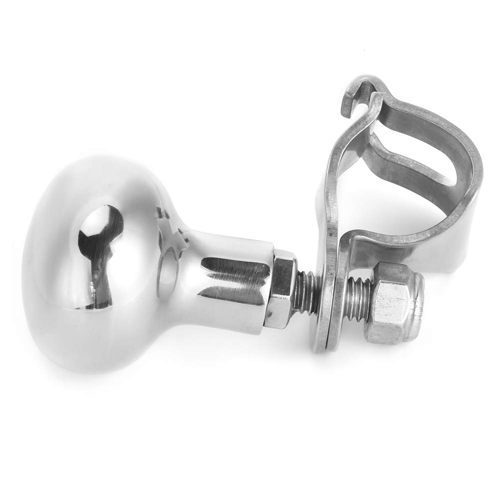 Stainless Steel Steering Wheel Spinner Knob - Heavy Duty 5/8