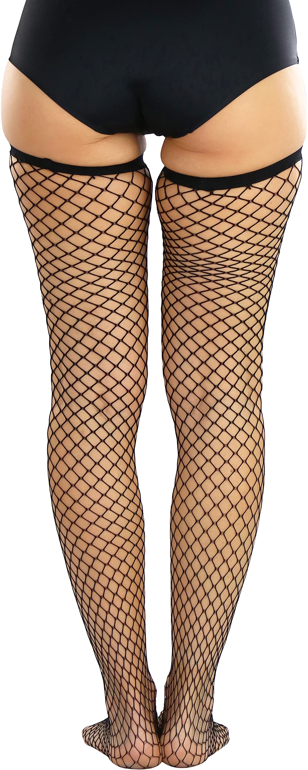 ToBeInStyle Women’s Bright & Vibrant Fishnet Thigh High Stockings - Sexy Fashion Hosiery for Parties, Cosplay & Night Out