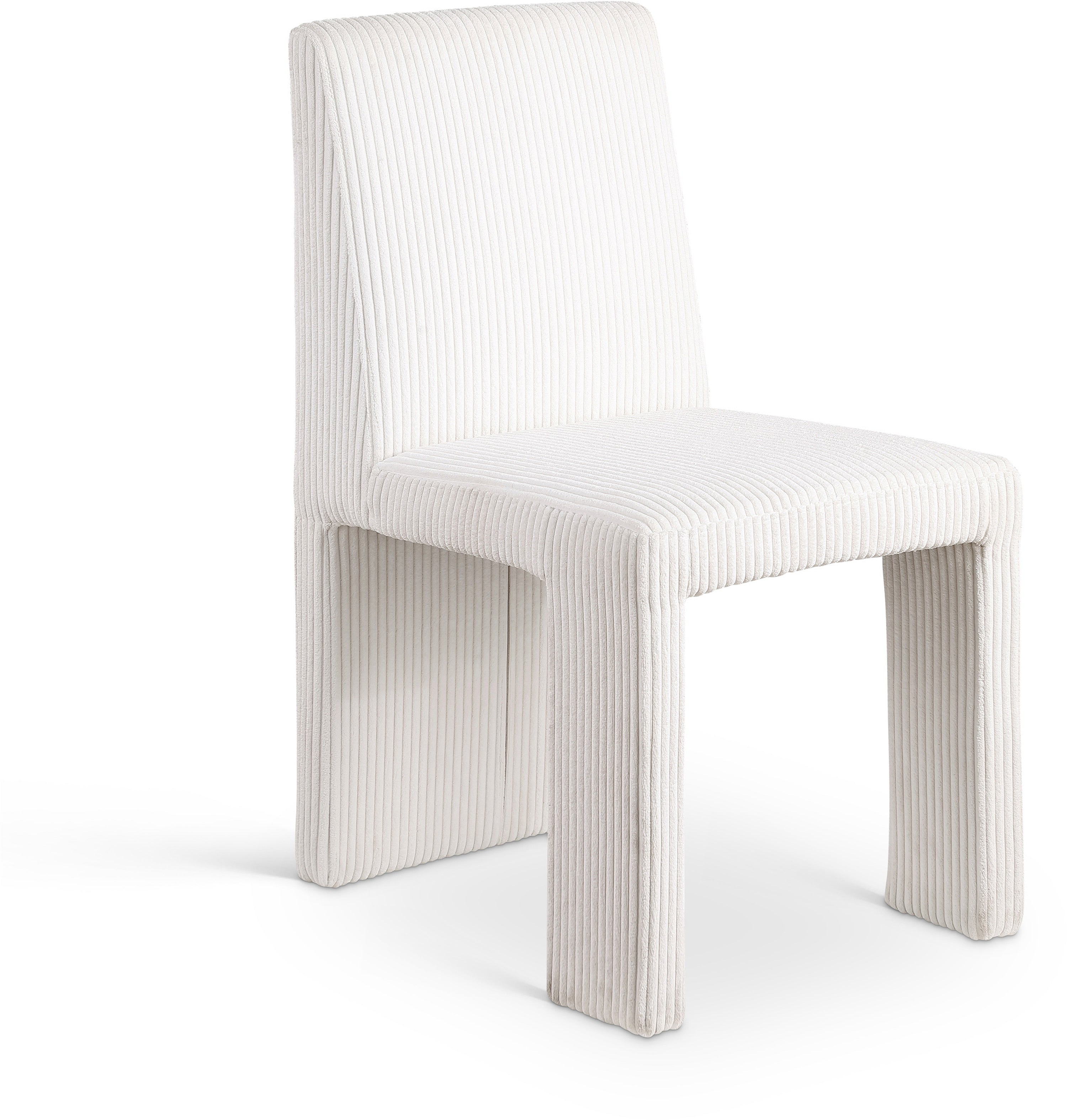 Premium Benson Microsuede Corduroy Fabric Dining Chair - Comfortable Modern Upholstered Seat for Kitchen, Dining Room & Office - Home & Commercial Use